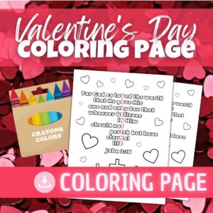 Valentine's Day Coloring Page (FREE)
