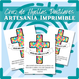 Cruz de Huellas Dactilares: Artensía Imprimible