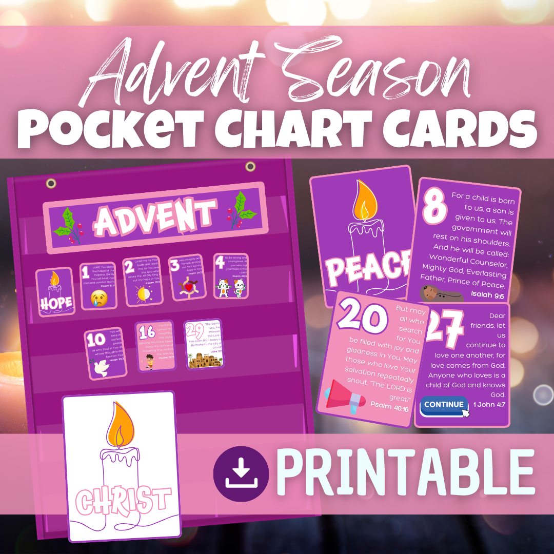 Advent Season Pocket Chart Cards