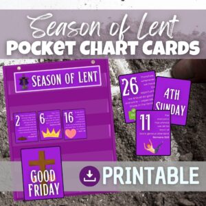 Season of Lent Pocket Chart Cards