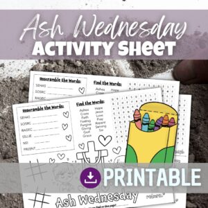 Ash Wednesday Activity Sheet
