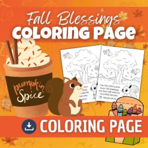 Fall Blessings Coloring Page (FREE)